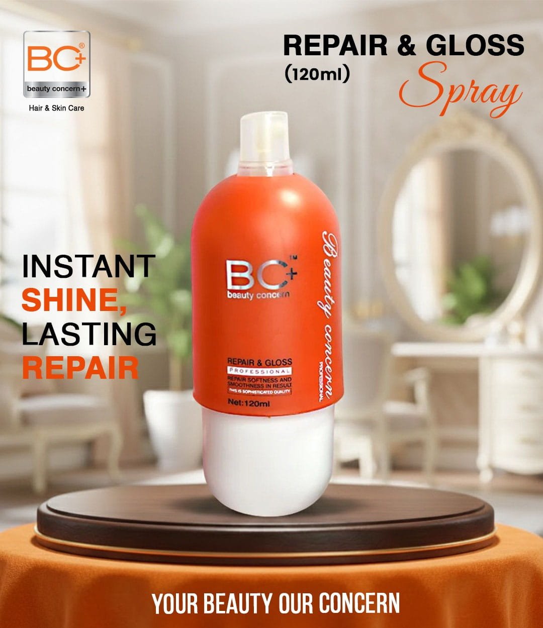 BC+ Beauty Concern Repair & Gloss Spray (120ml)