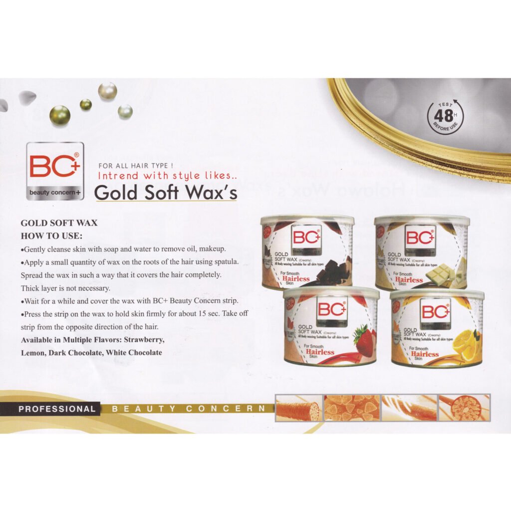 BC+ Beauty Concern Gold Soft Wax (Creamy) (400gm)