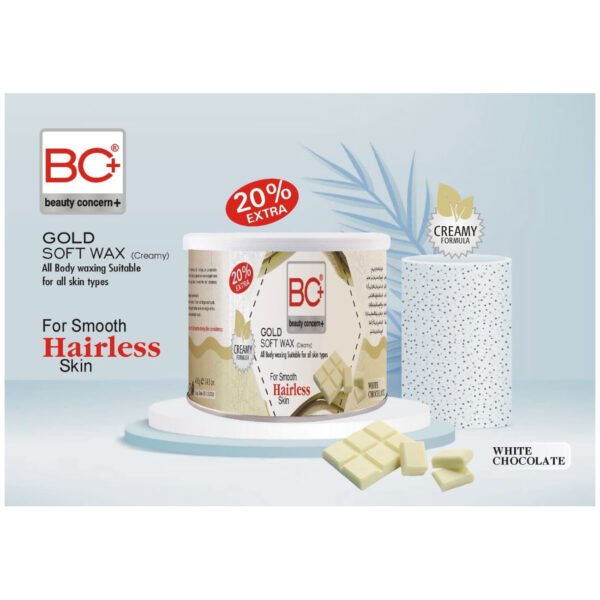 BC+ Beauty Concern Gold Soft Wax (Creamy) White Chocolate