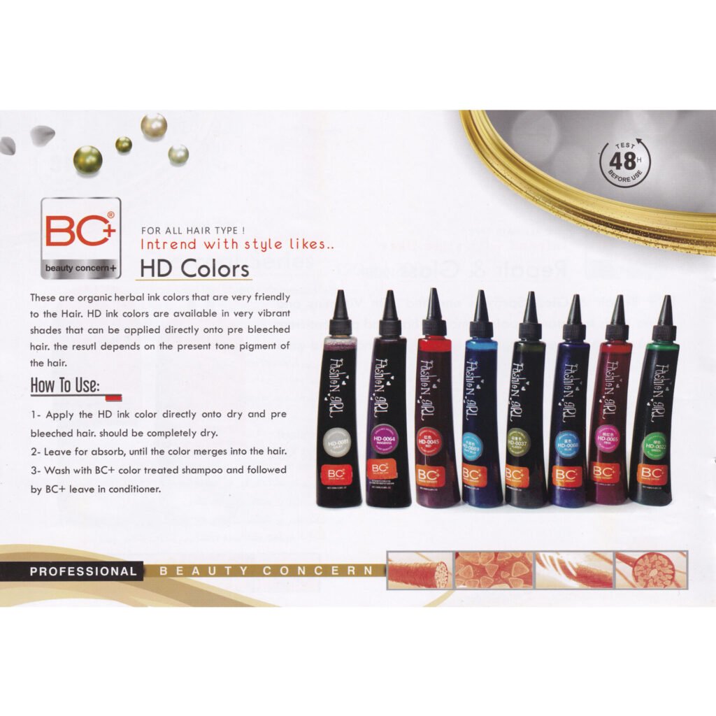 BC+ Beauty Concern HD Hair Colors