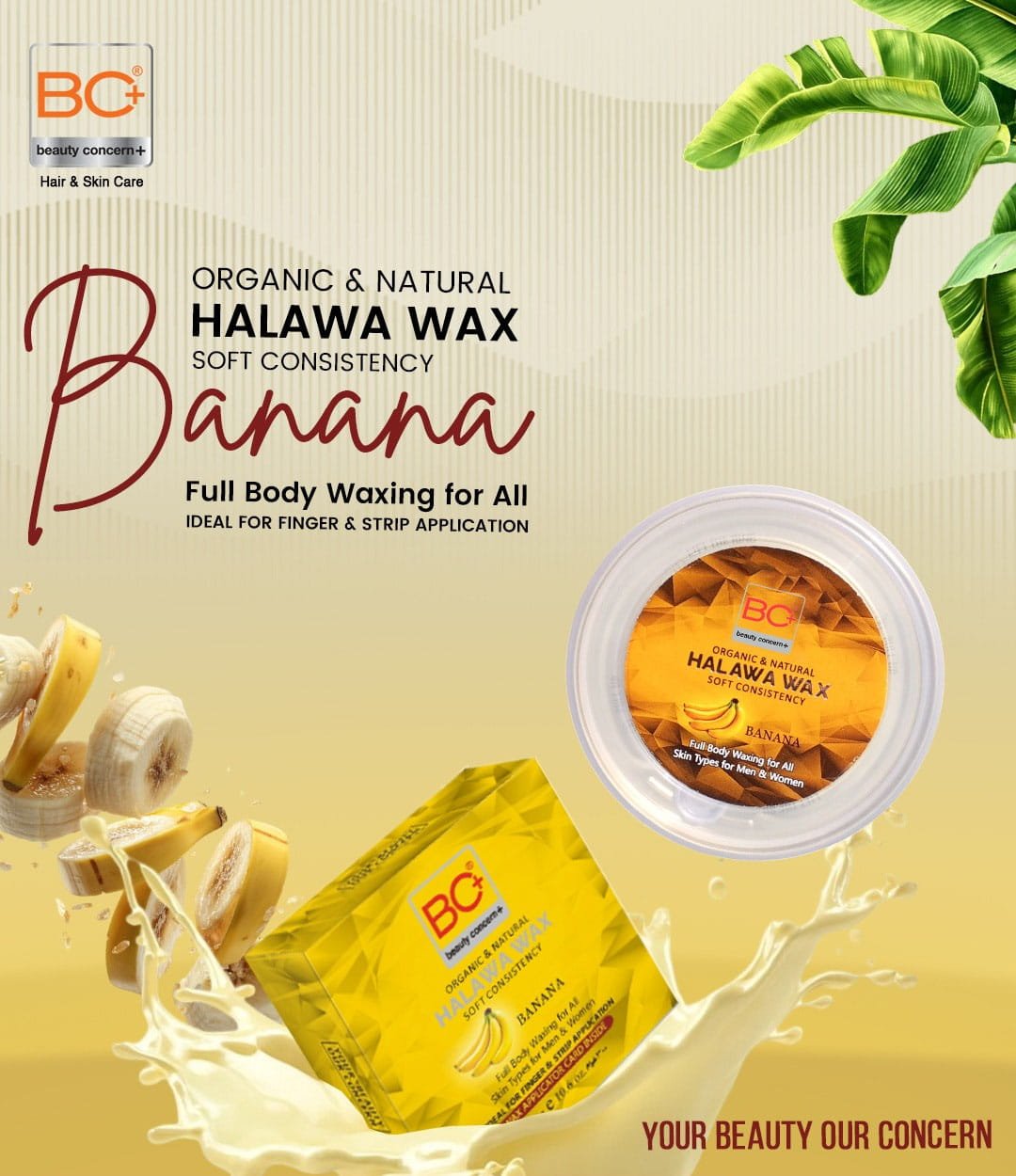 BC+ Beauty Concern Halawa Wax Banana (300gm)